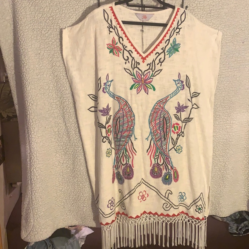 Roja Peacok Poncho
